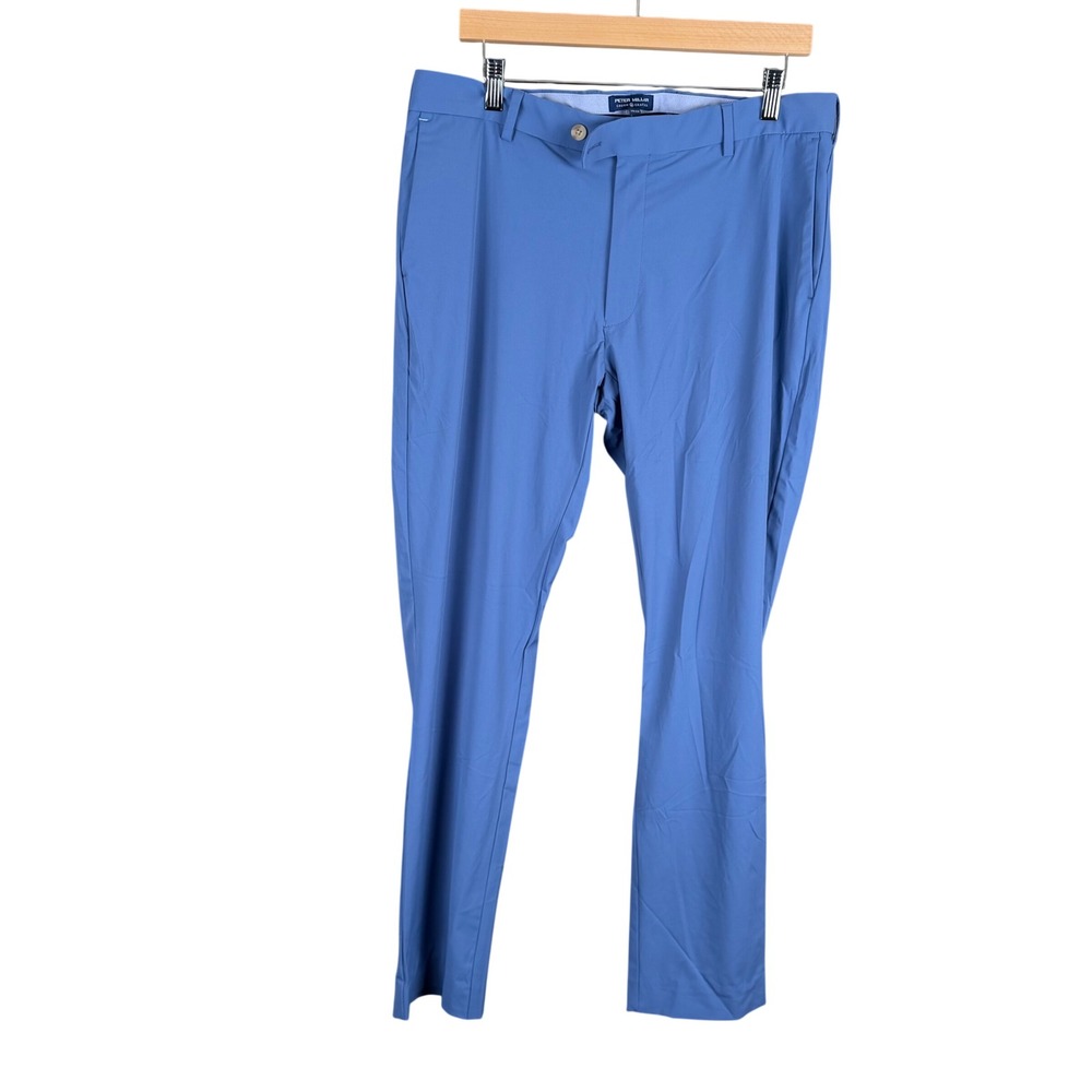 Peter Millar Crown Crafted Mens Performance Pants Lunar Blue 35x34 MS21EB500FB